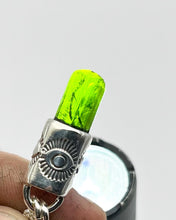 Dark Green Tourmaline Eye Talisman Necklace