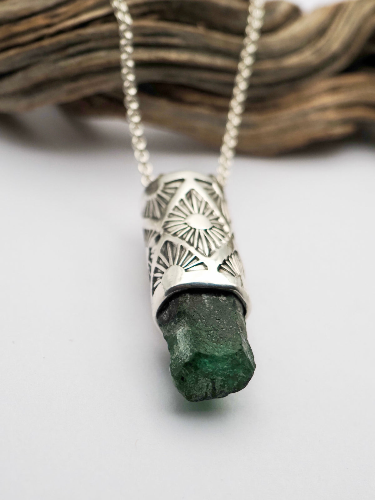 Emerald Acacia Talisman Necklace