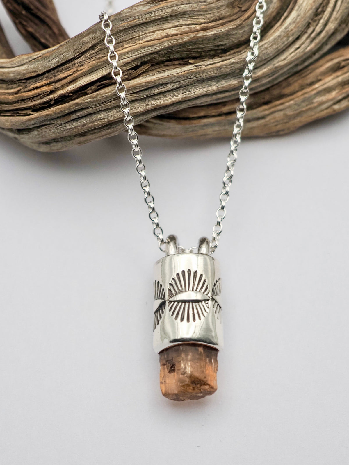 Imperial Topaz Eye Talisman Necklace