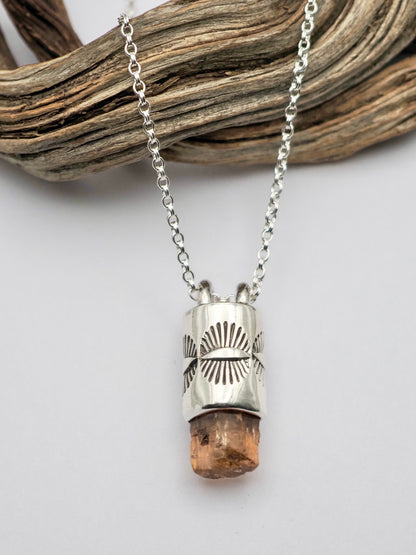 Imperial Topaz Eye Talisman Necklace