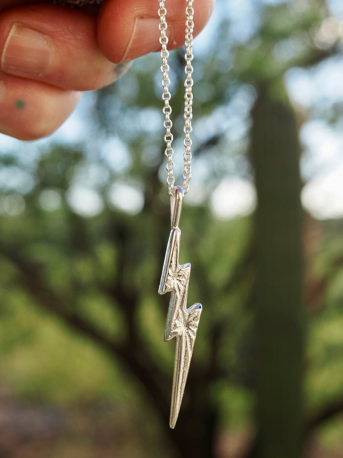 Sterling Silver Lightning Bolt
