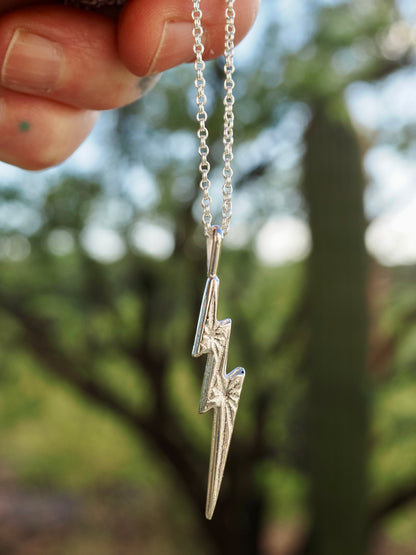 Sterling Silver Lightning Bolt