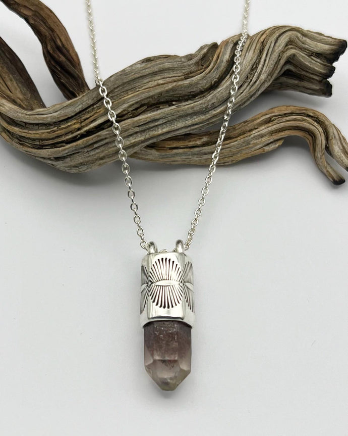 Disco Quartz Eye Talisman Necklace