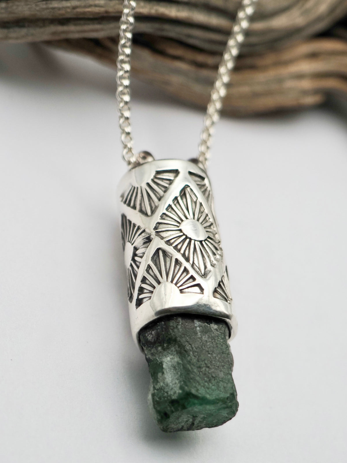 Emerald Acacia Talisman Necklace