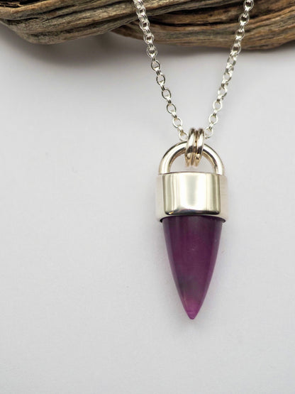 Ruby Spike Talisman Necklace