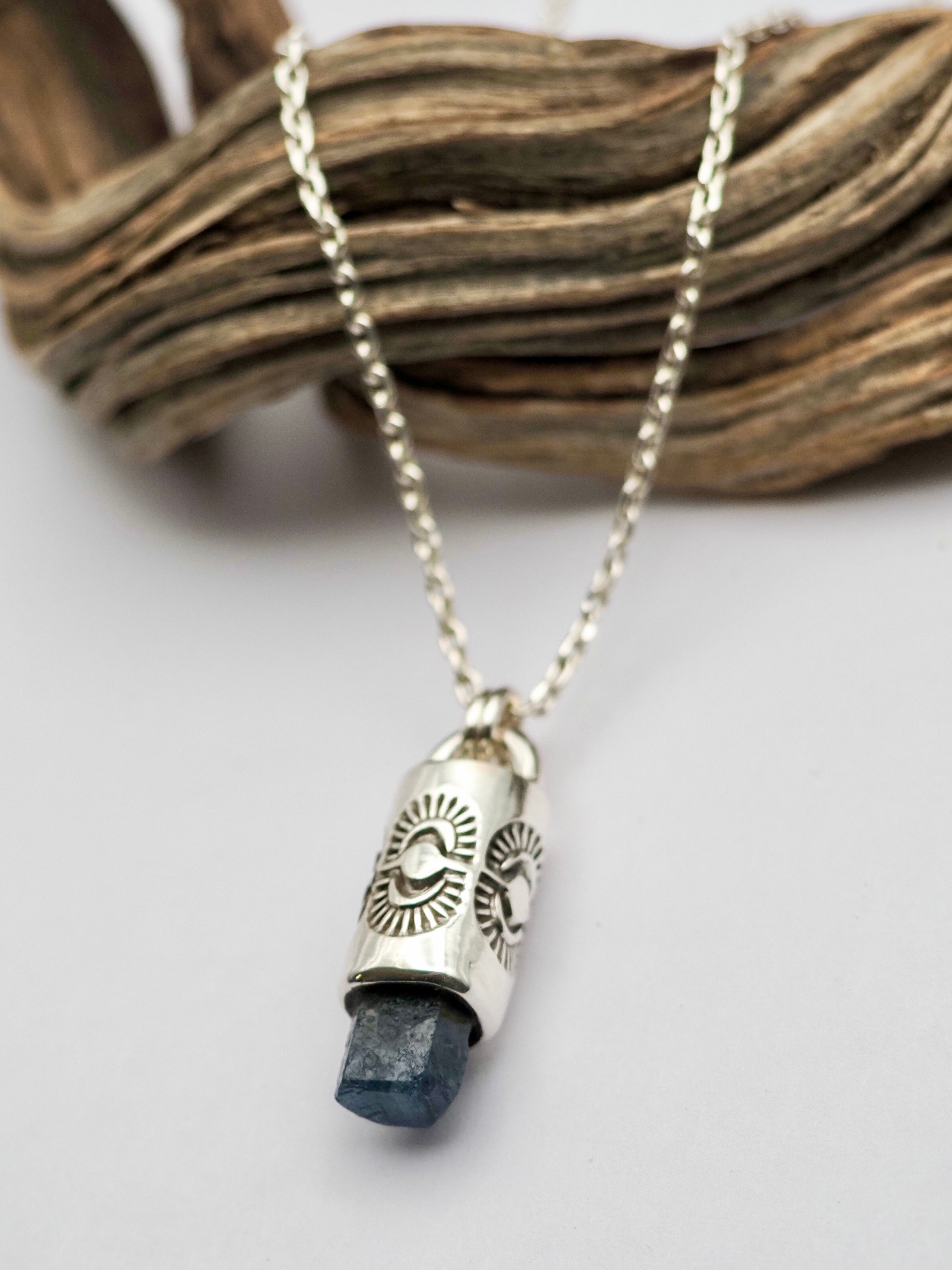 Sapphire Eye II Talisman Necklace