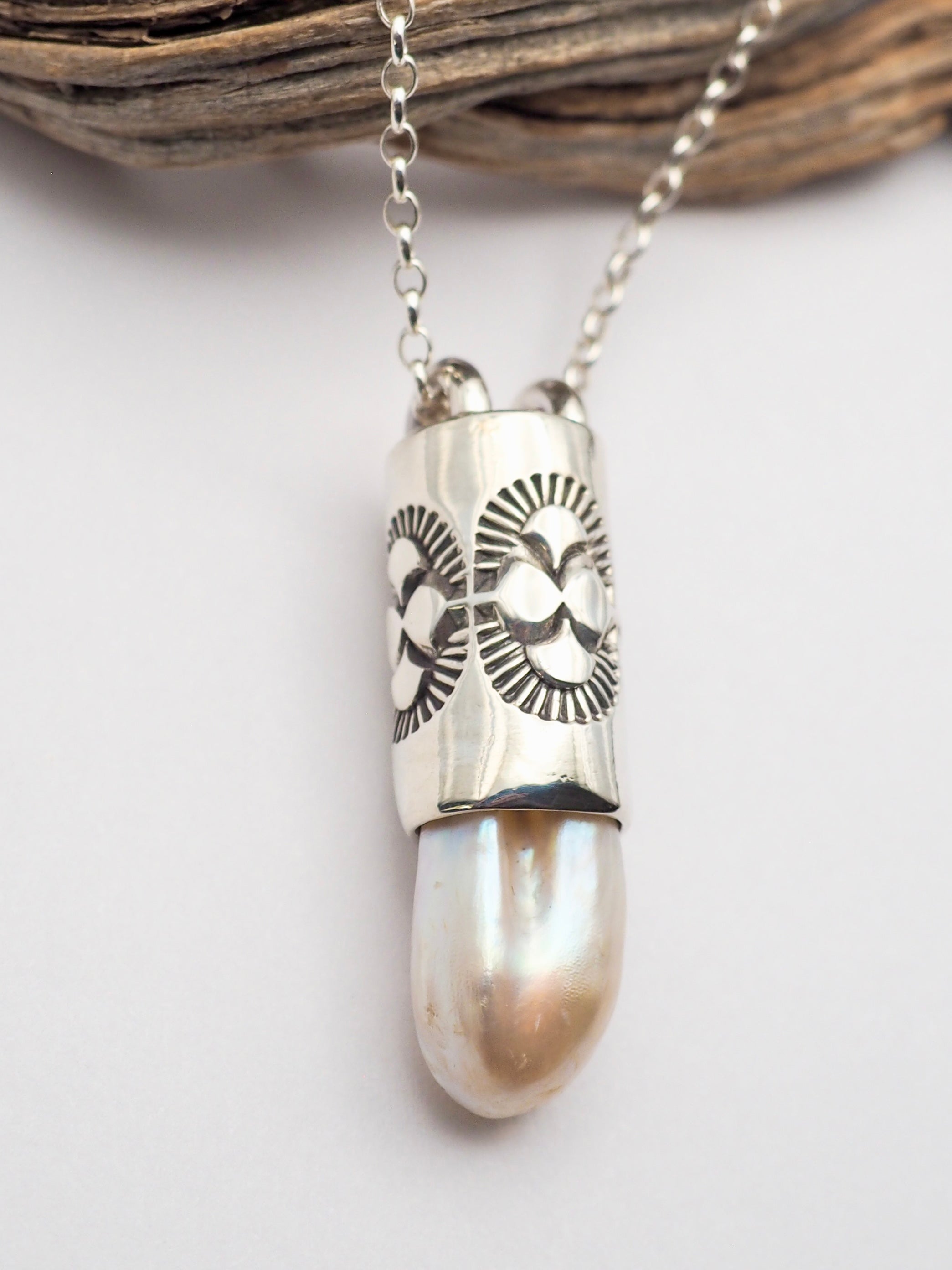 Baroque Pearl Oasis Talisman Necklace