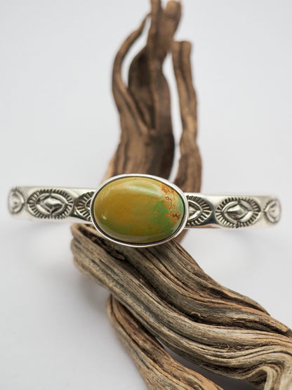 Thunderbird Turquoise Yucca Heavyweight Stacker Cuff S/M