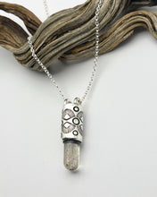Scapolite Fan/Dot Talisman Necklace