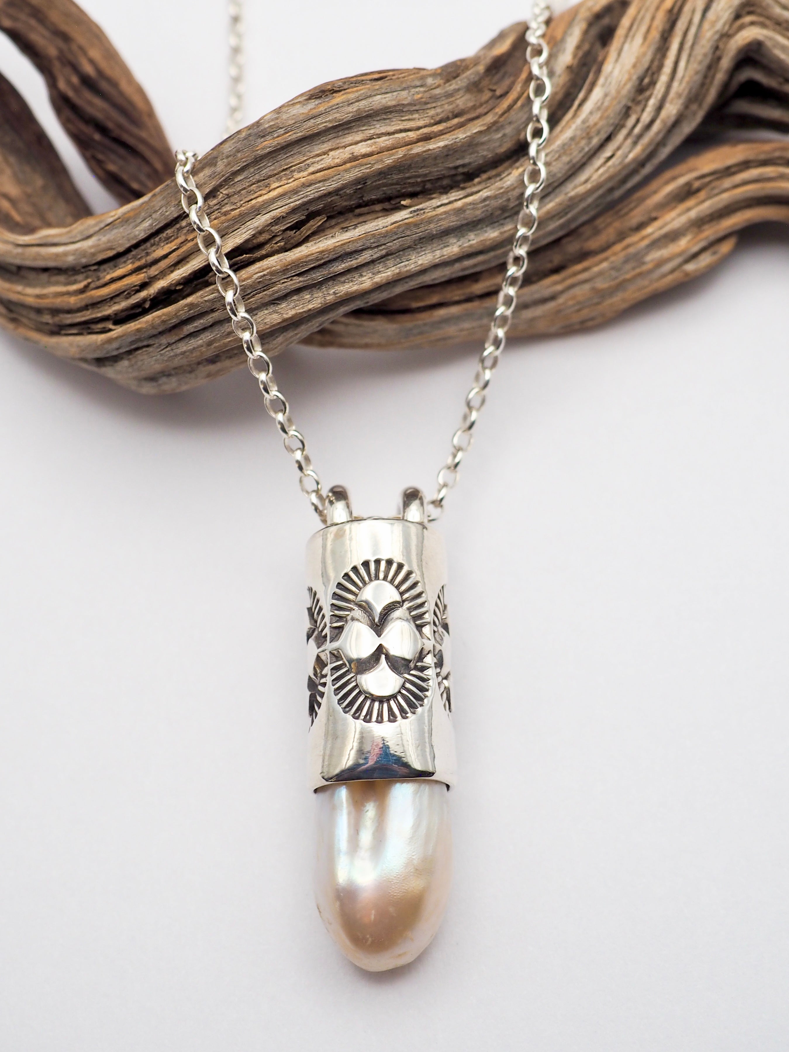 Baroque Pearl Oasis Talisman Necklace