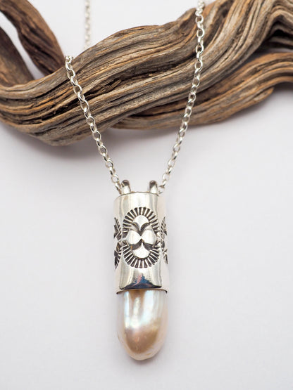 Baroque Pearl Oasis Talisman Necklace