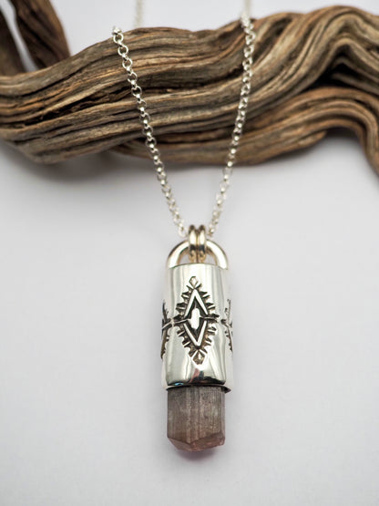 Mauve Tourmaline Mojave Talisman Necklace