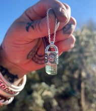 Minty Green Tourmaline Eye Talisman Necklace