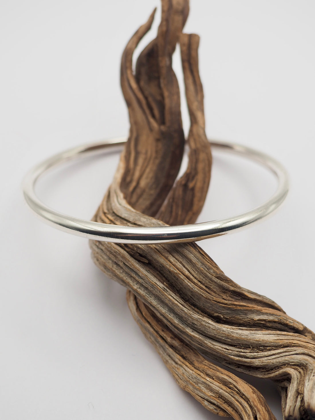 6g Sterling Silver Round Bangle XS
