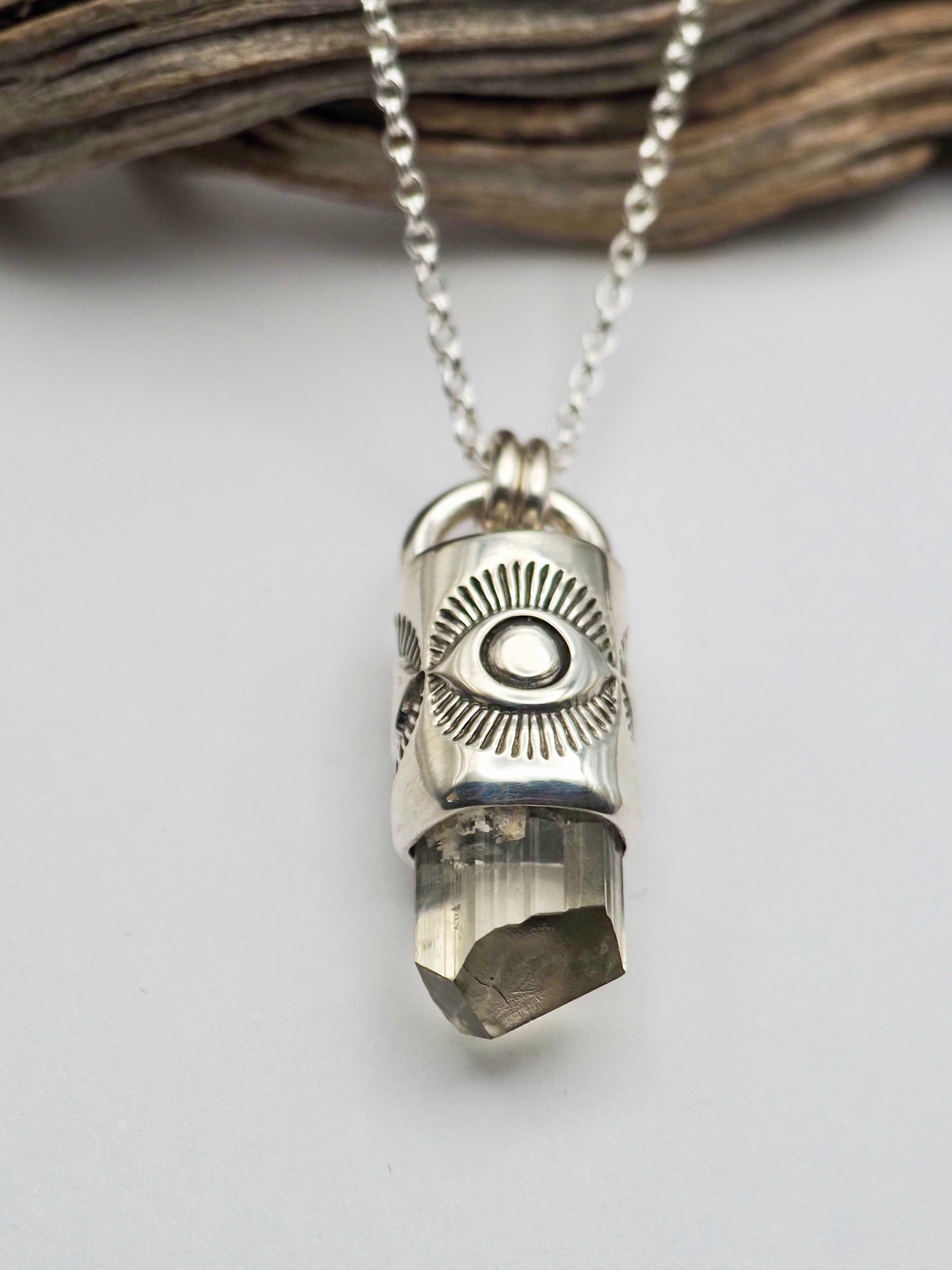 Phenakite Eye Talisman Necklace