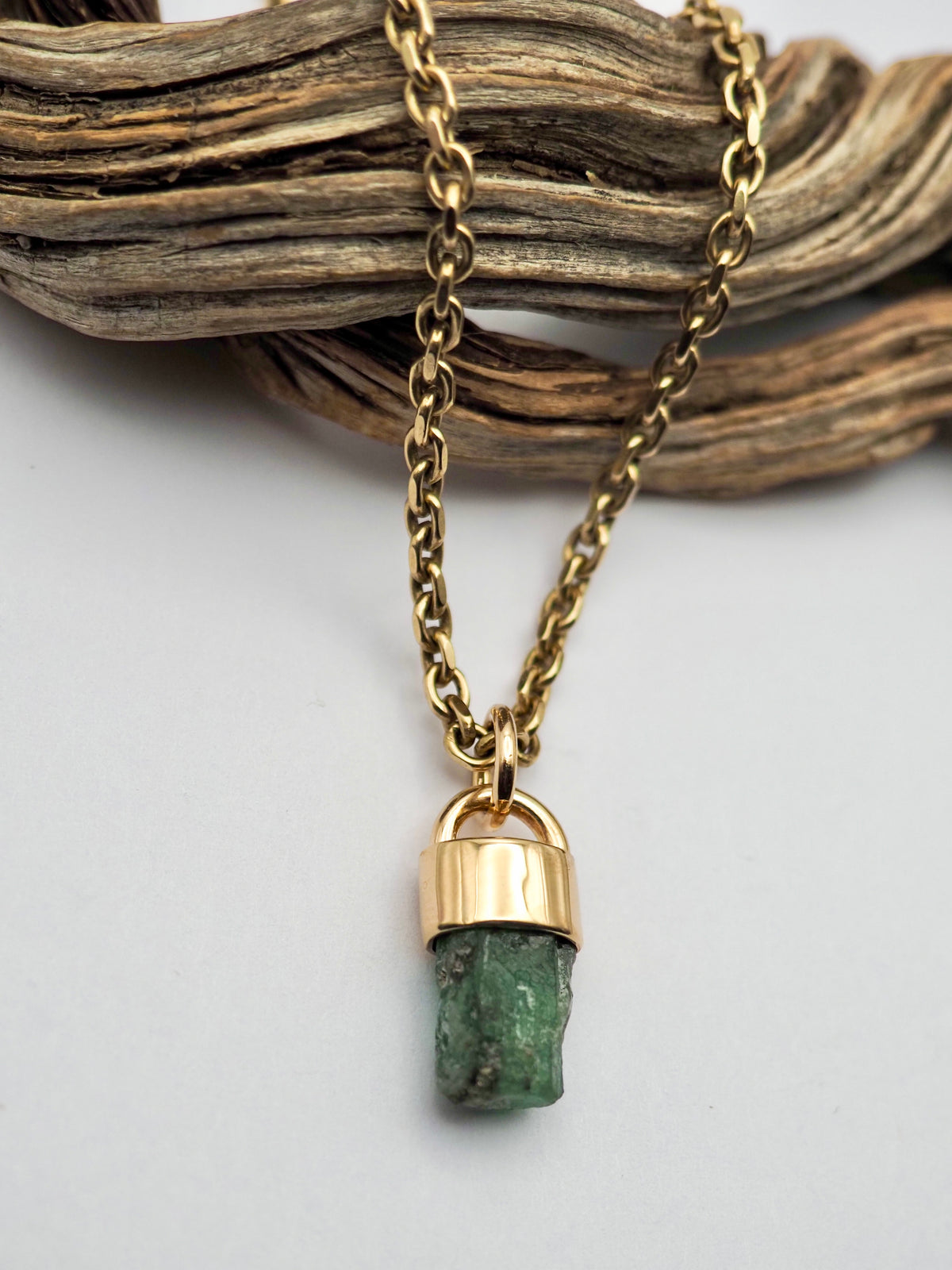 Emerald 14k Gold Talisman