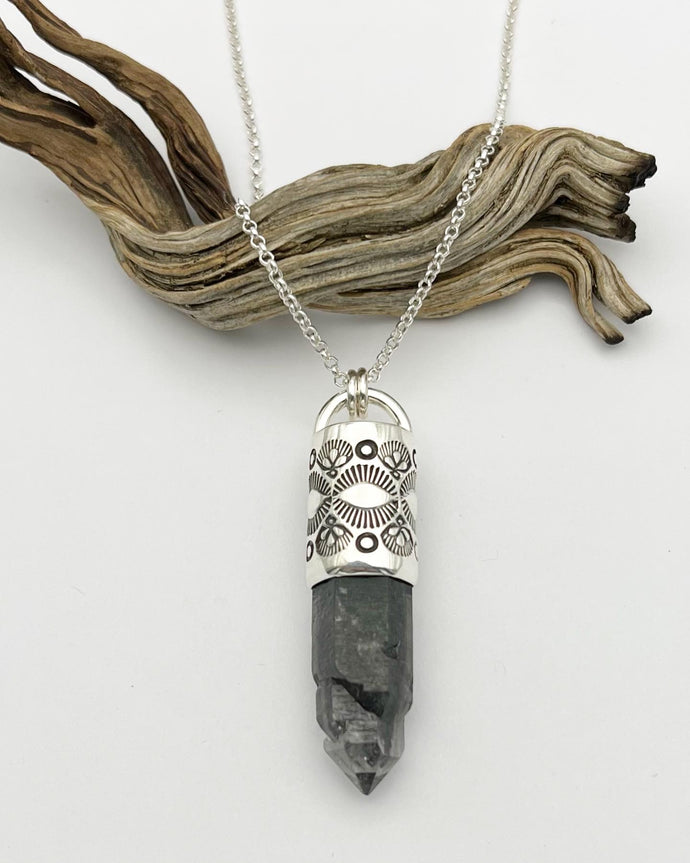 Tibetan Quartz Mulit Point Talisman Necklace