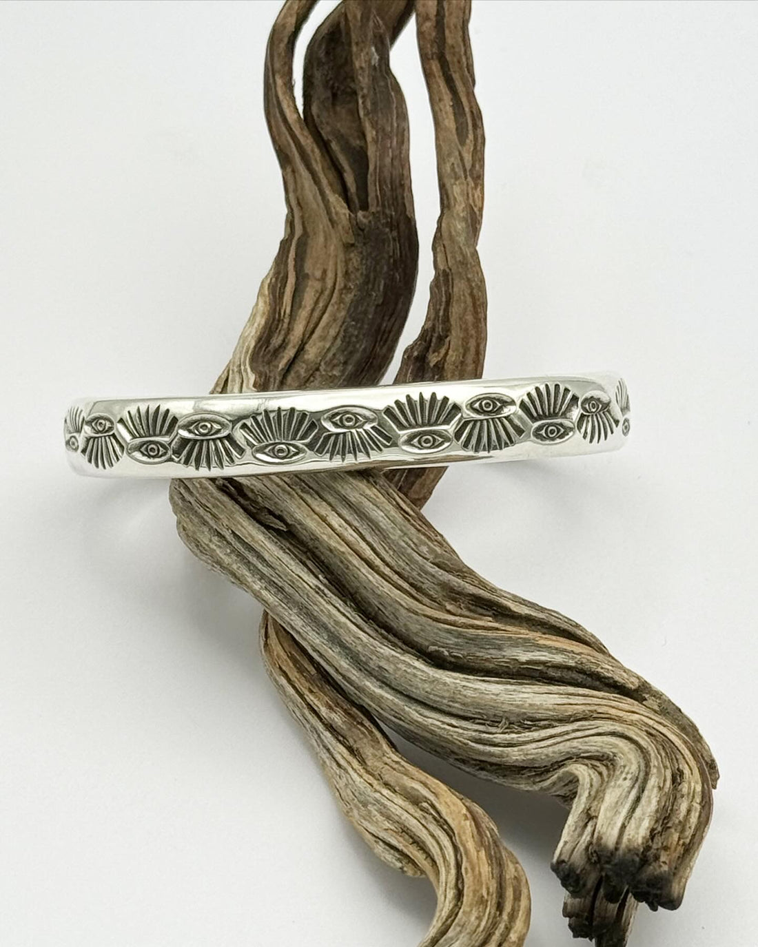 MTO Astral Eyes II Hand Stamped Heavyweight Stacker Cuff