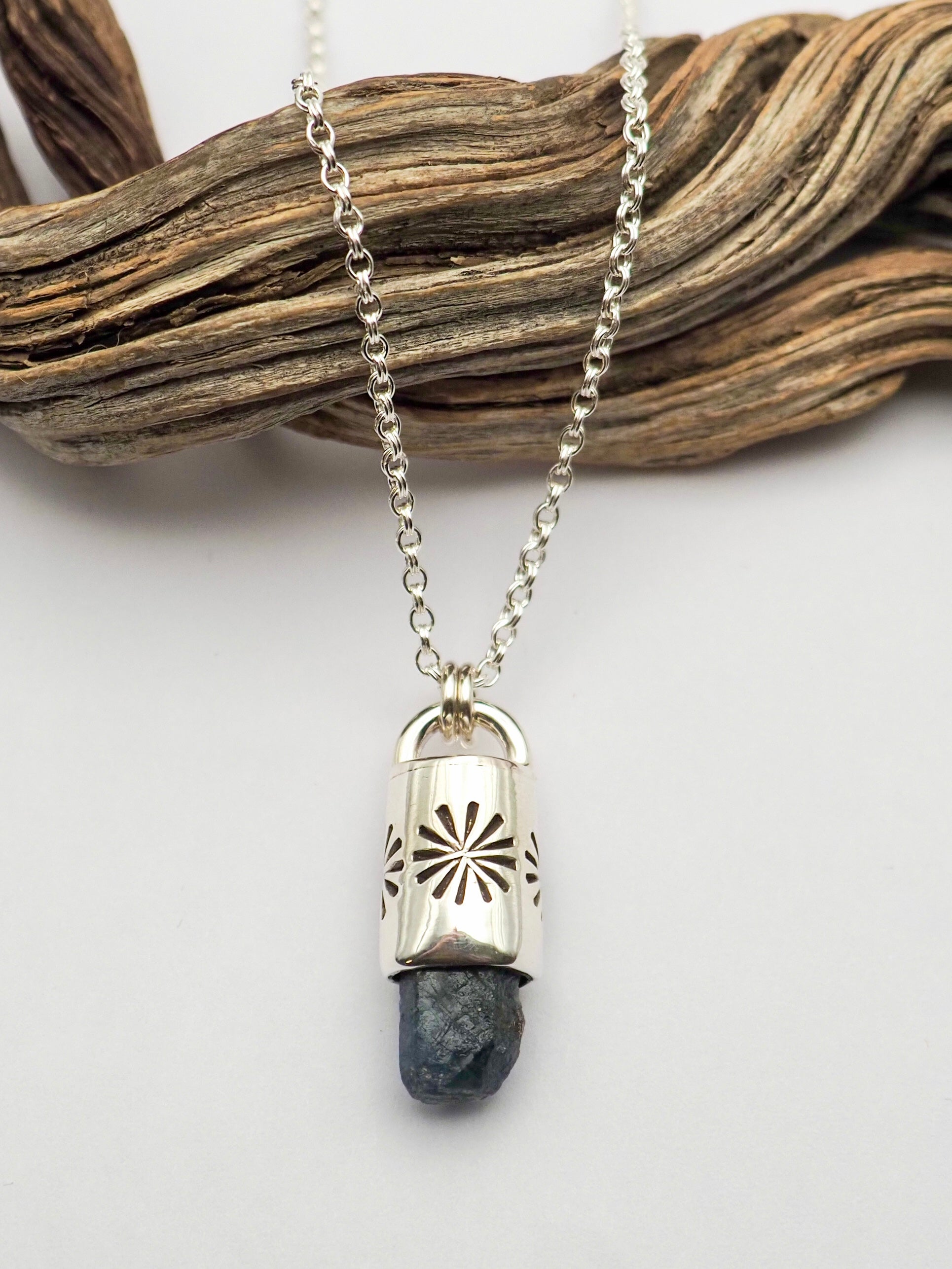Sapphire Sparkle Talisman Necklace