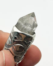 Tibetan Quartz Eye/Fan Talisman Necklace