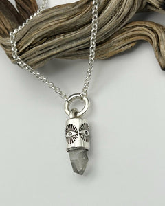 Tibetan Quartz Weirdo Eye O Ring Talisman Necklace