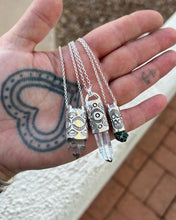 Tibetan Quartz Eye/Fan Talisman Necklace