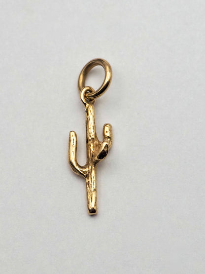 14k Gold Saguaro Pendant