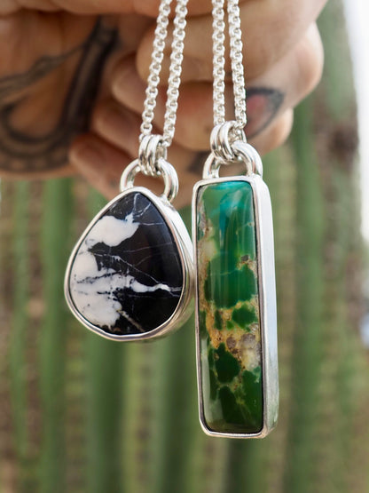 Kingman Turquoise Pendant Necklace