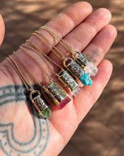 Lone Mountain Turquoise 14k Gold Eye Talisman Necklace