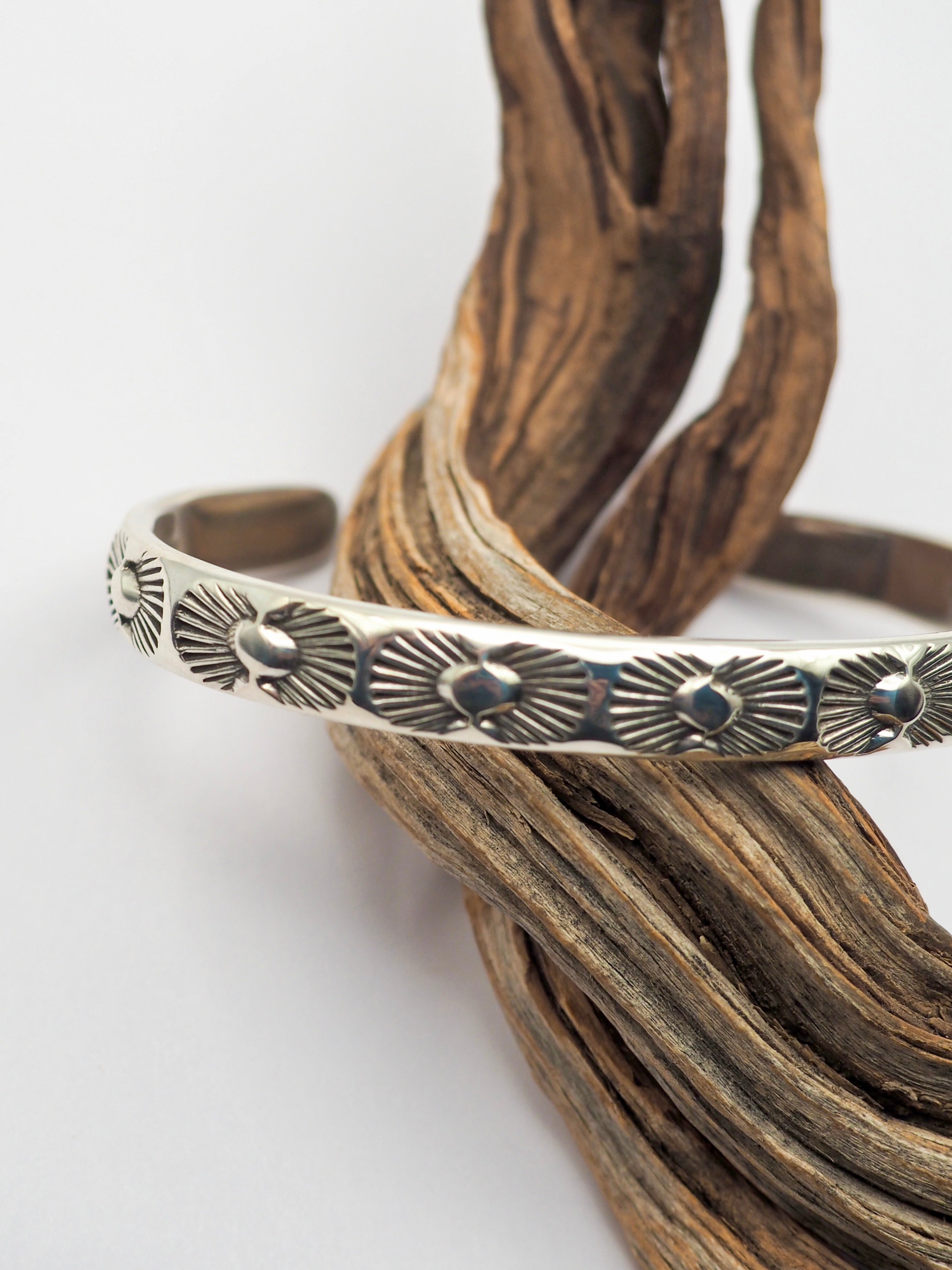 MTO Ocotillo Hand Stamped Stacker Cuff