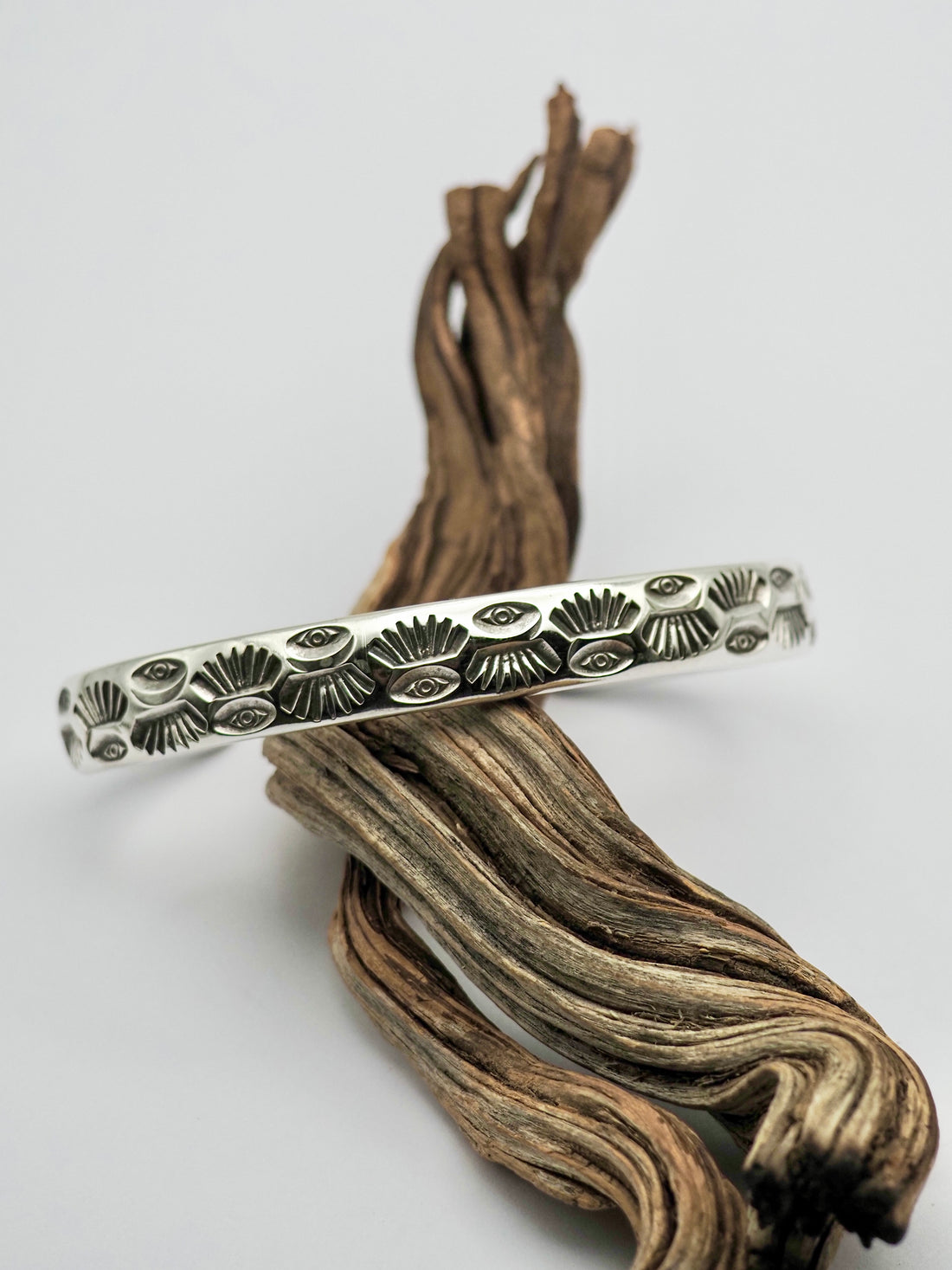 MTO Astral Eyes II Hand Stamped Heavyweight Stacker Cuff