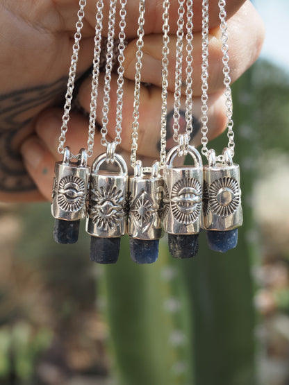 Sapphire Portal II Talisman Necklace
