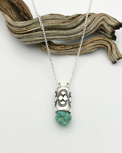 Fox Turquoise Nugget Oasis Talisman Necklace