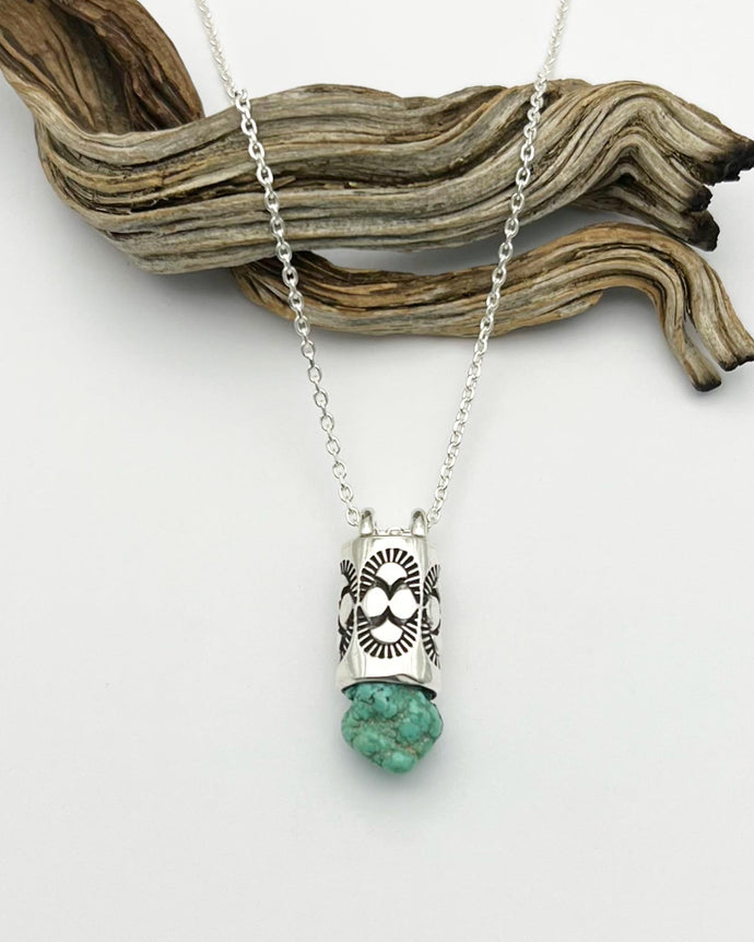 Fox Turquoise Nugget Oasis Talisman Necklace