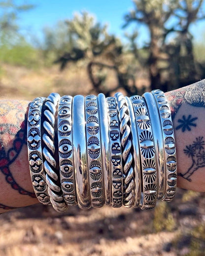 MTO Smooth Half Round Bangle