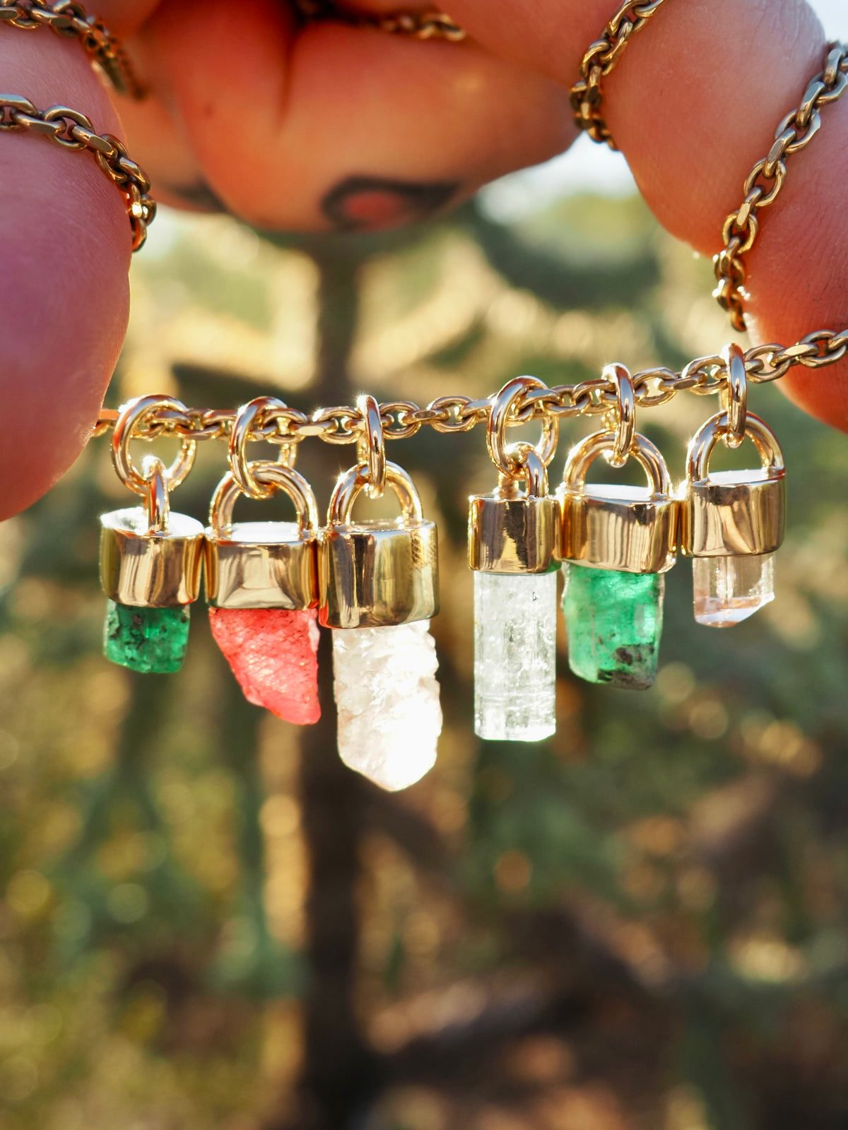Nirvana Quartz 14k Gold Talisman