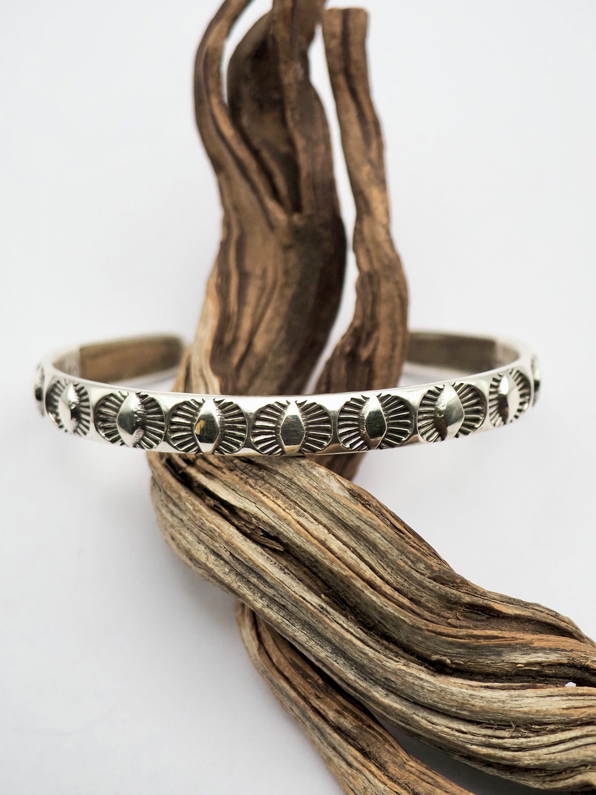 Eyes Hand Stamped Stacker Cuff XS