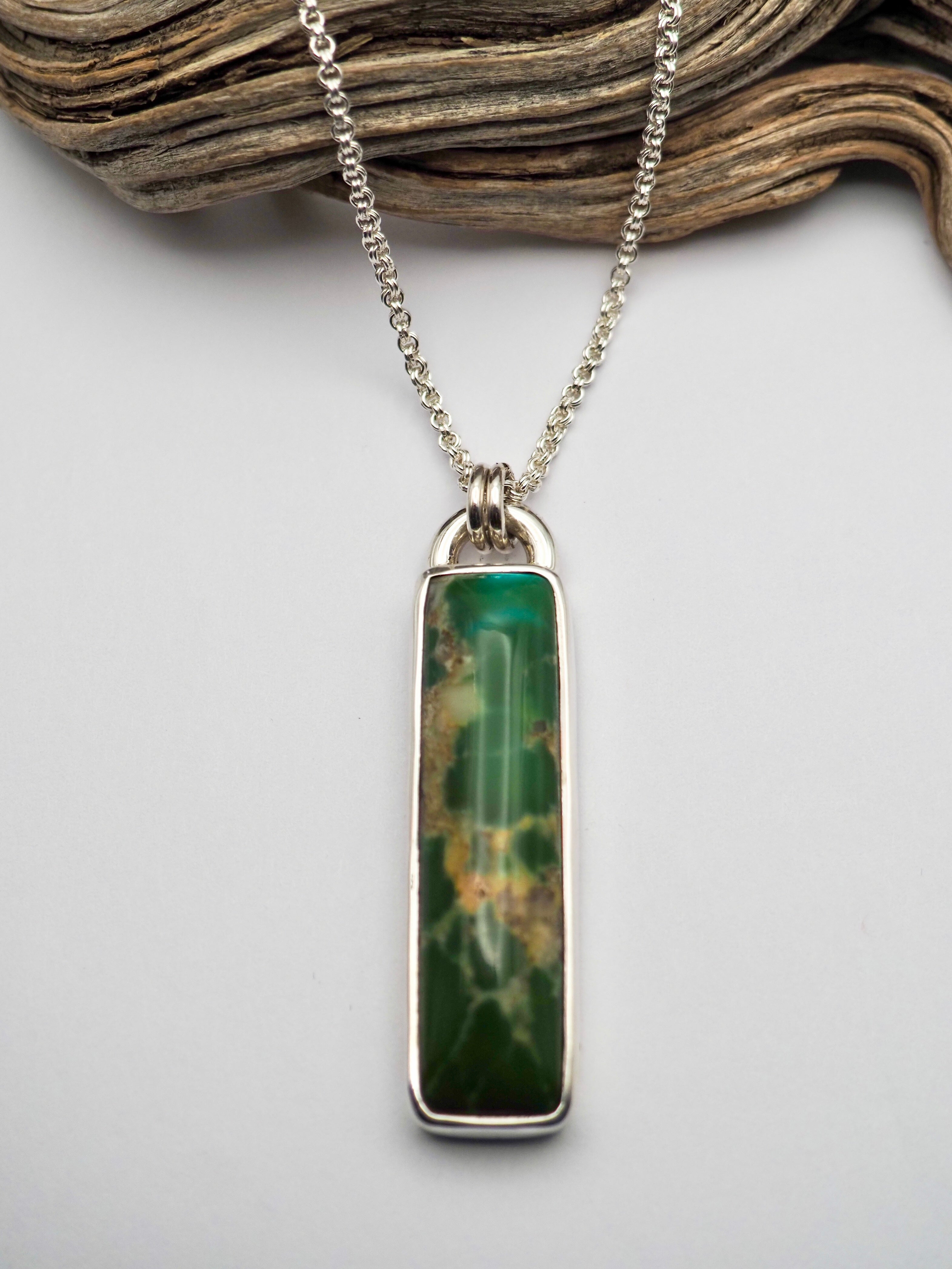 Kingman Turquoise Pendant Necklace