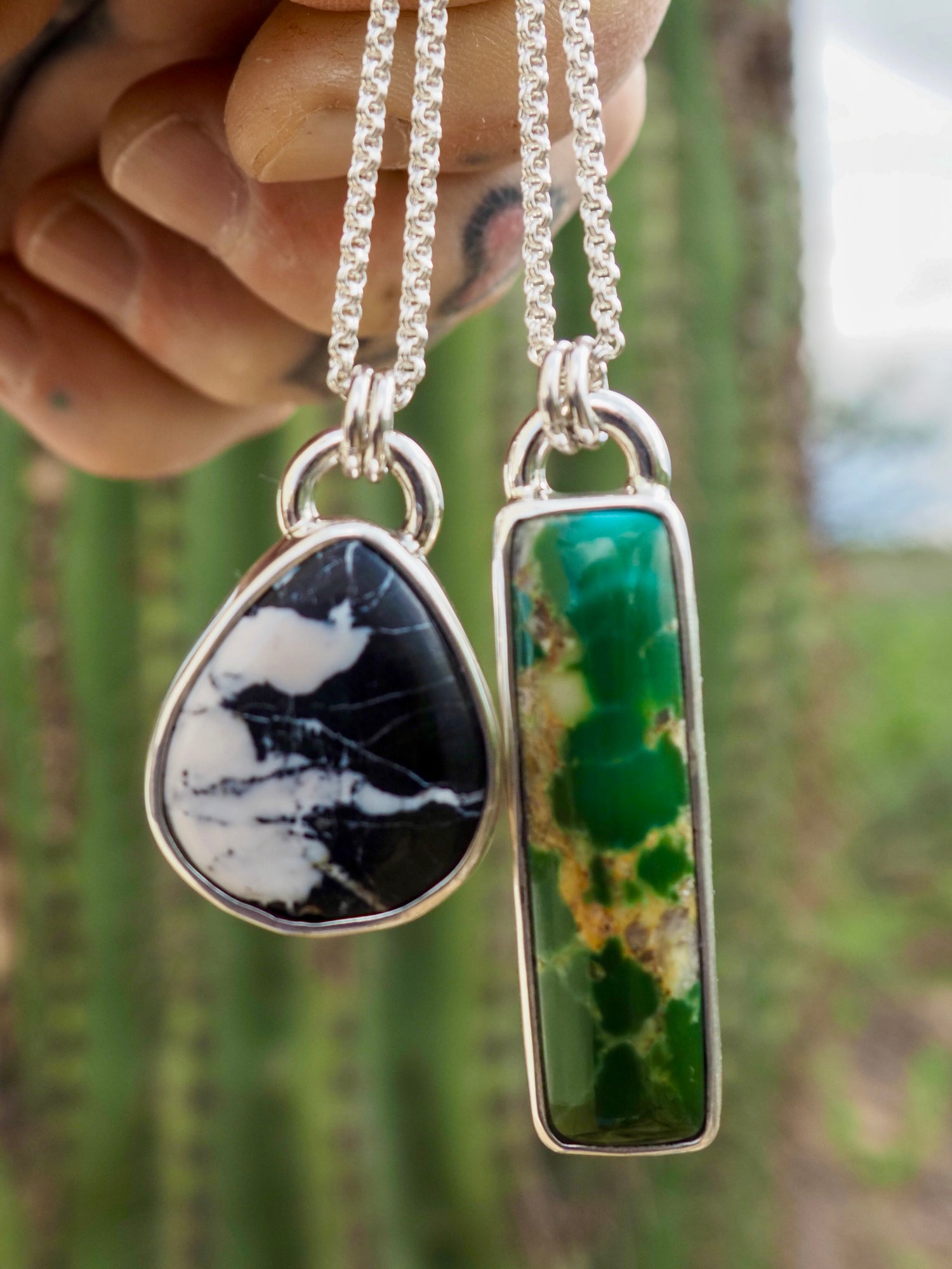 White Buffalo Pendant Necklace