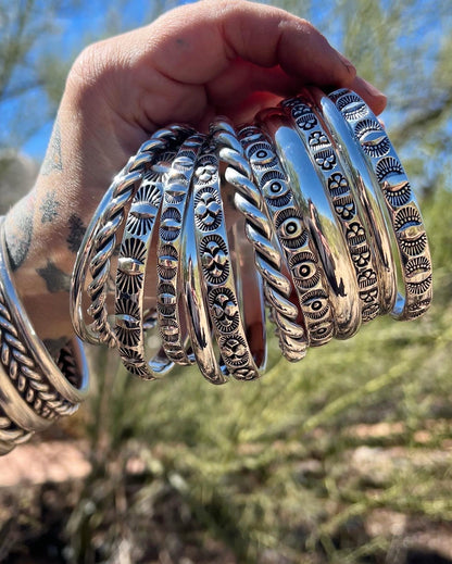 MTO Smooth Half Round Bangle