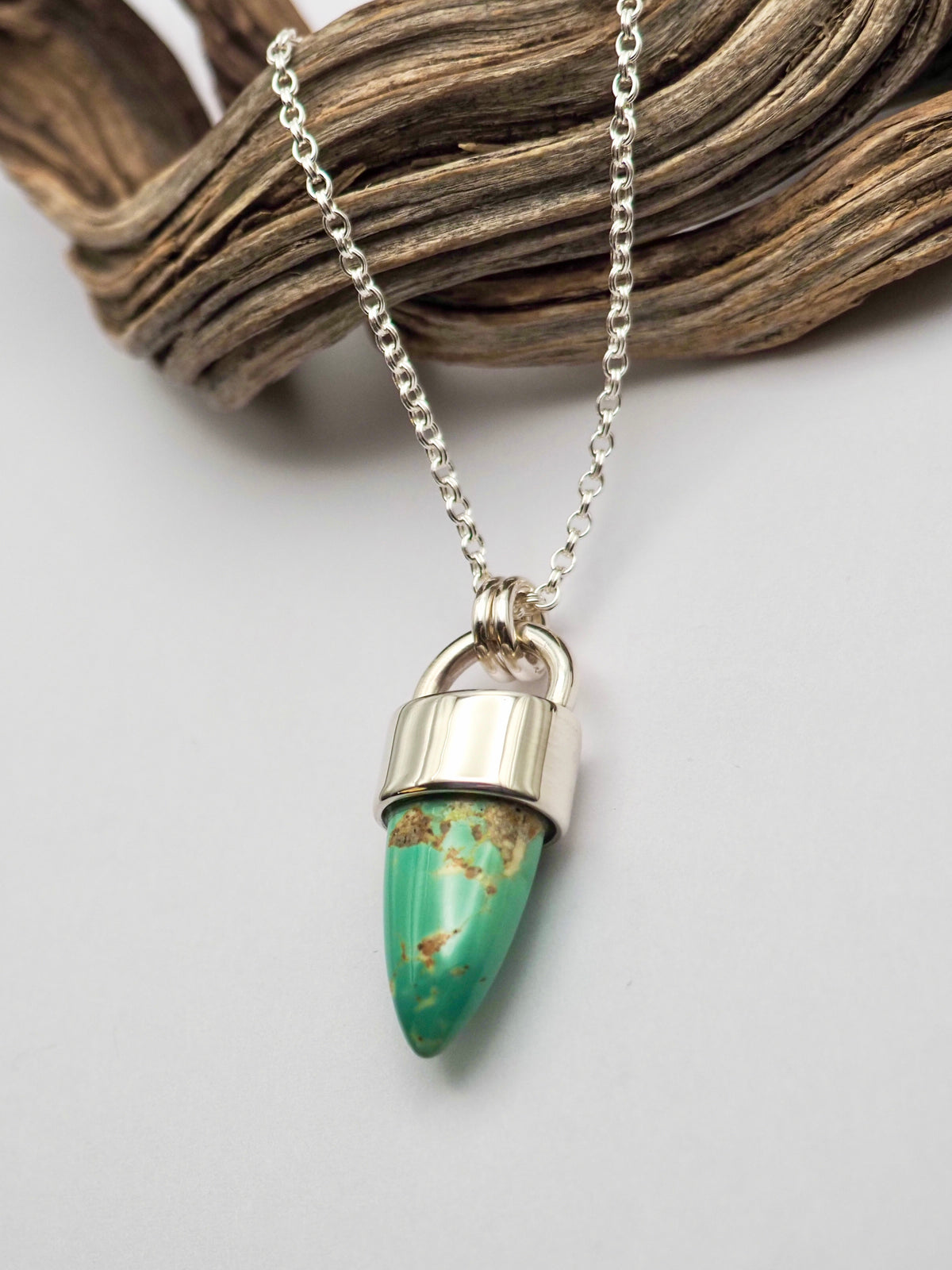 Ithaca Peak Turquoise Spike Talisman Necklace
