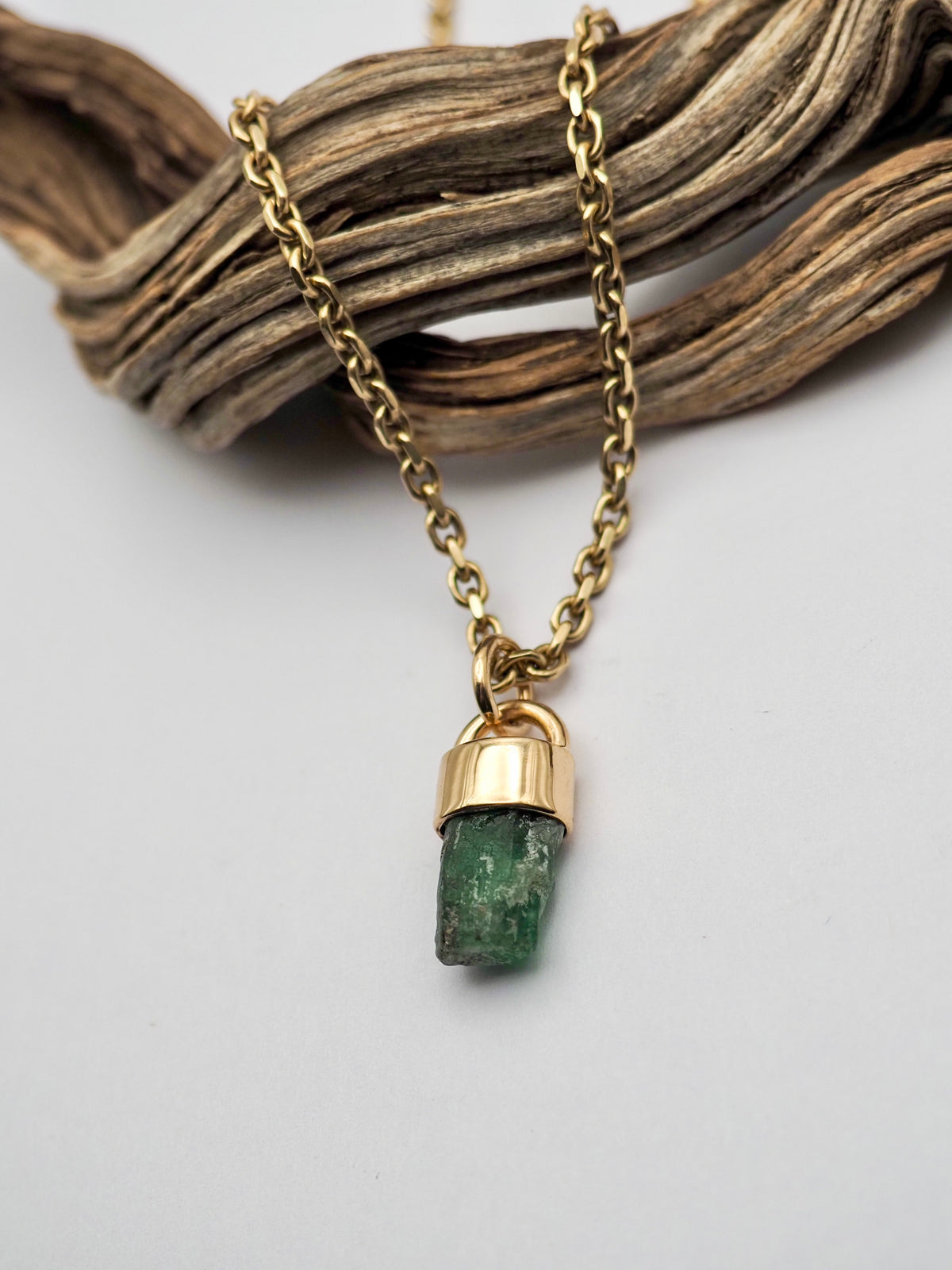 Emerald 14k Gold Talisman