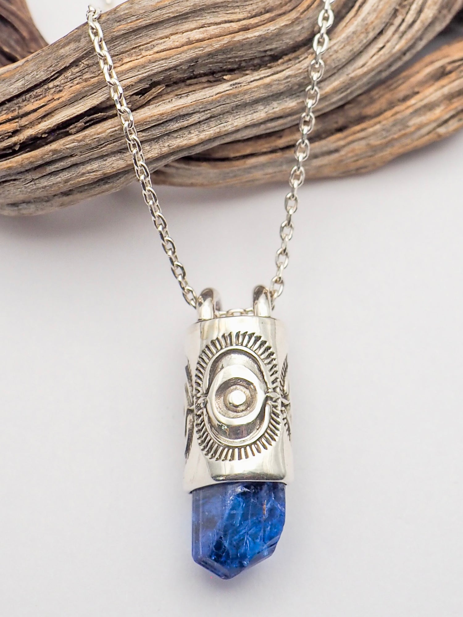 Tanzanite Tumbleweed Talisman Necklace