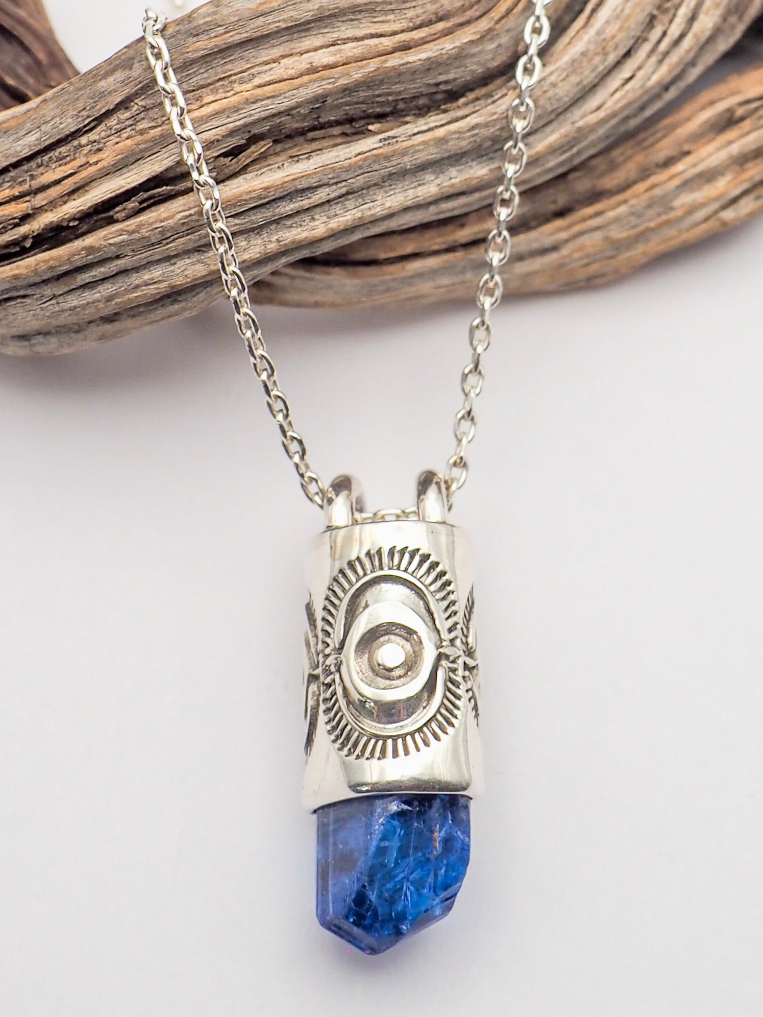 Tanzanite Tumbleweed Talisman Necklace