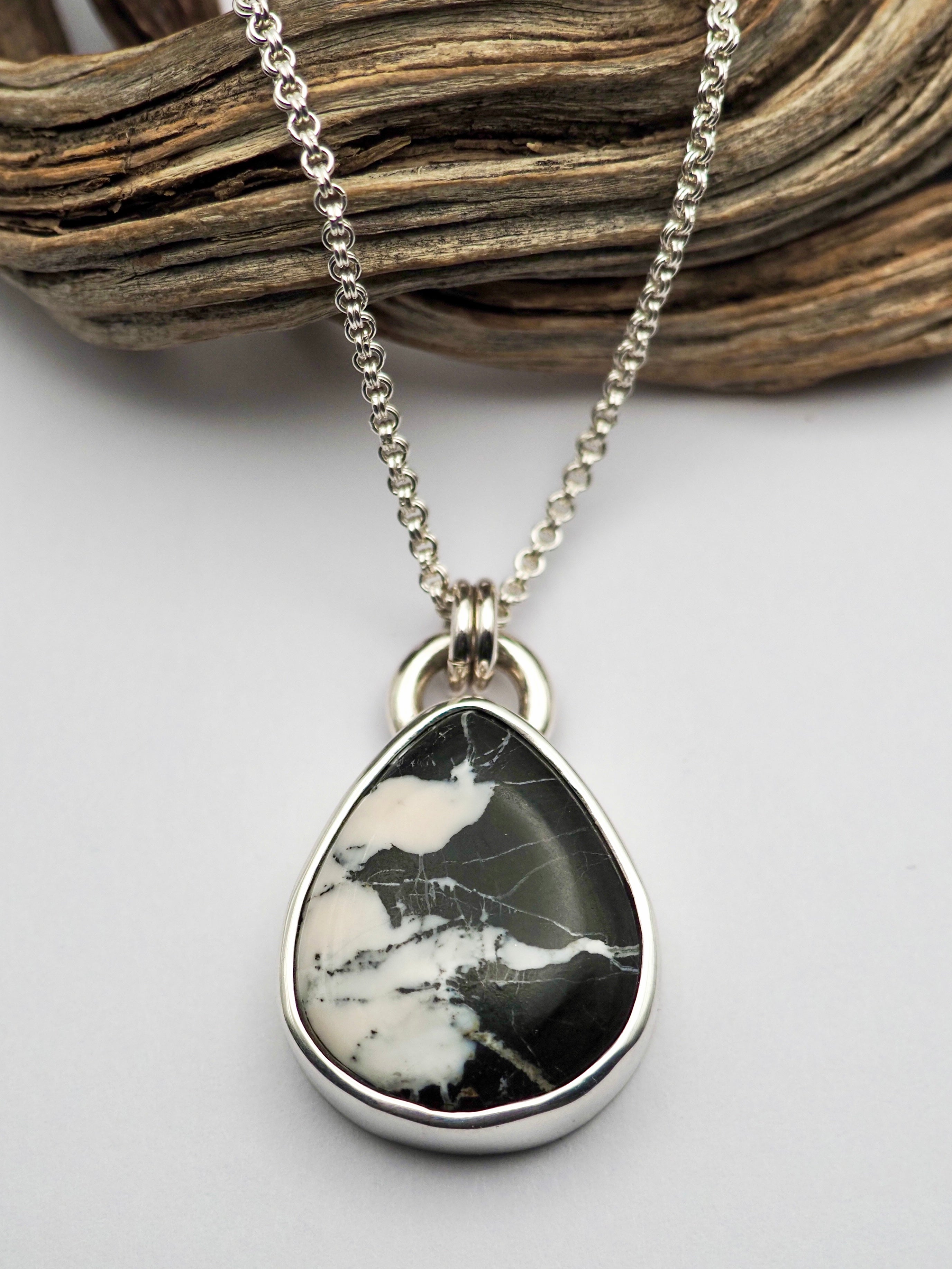 White Buffalo Pendant Necklace