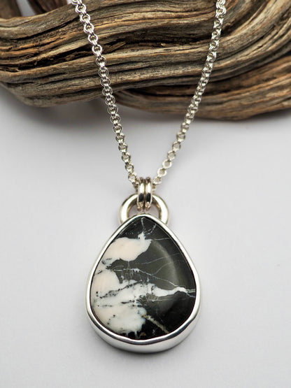 White Buffalo Pendant Necklace