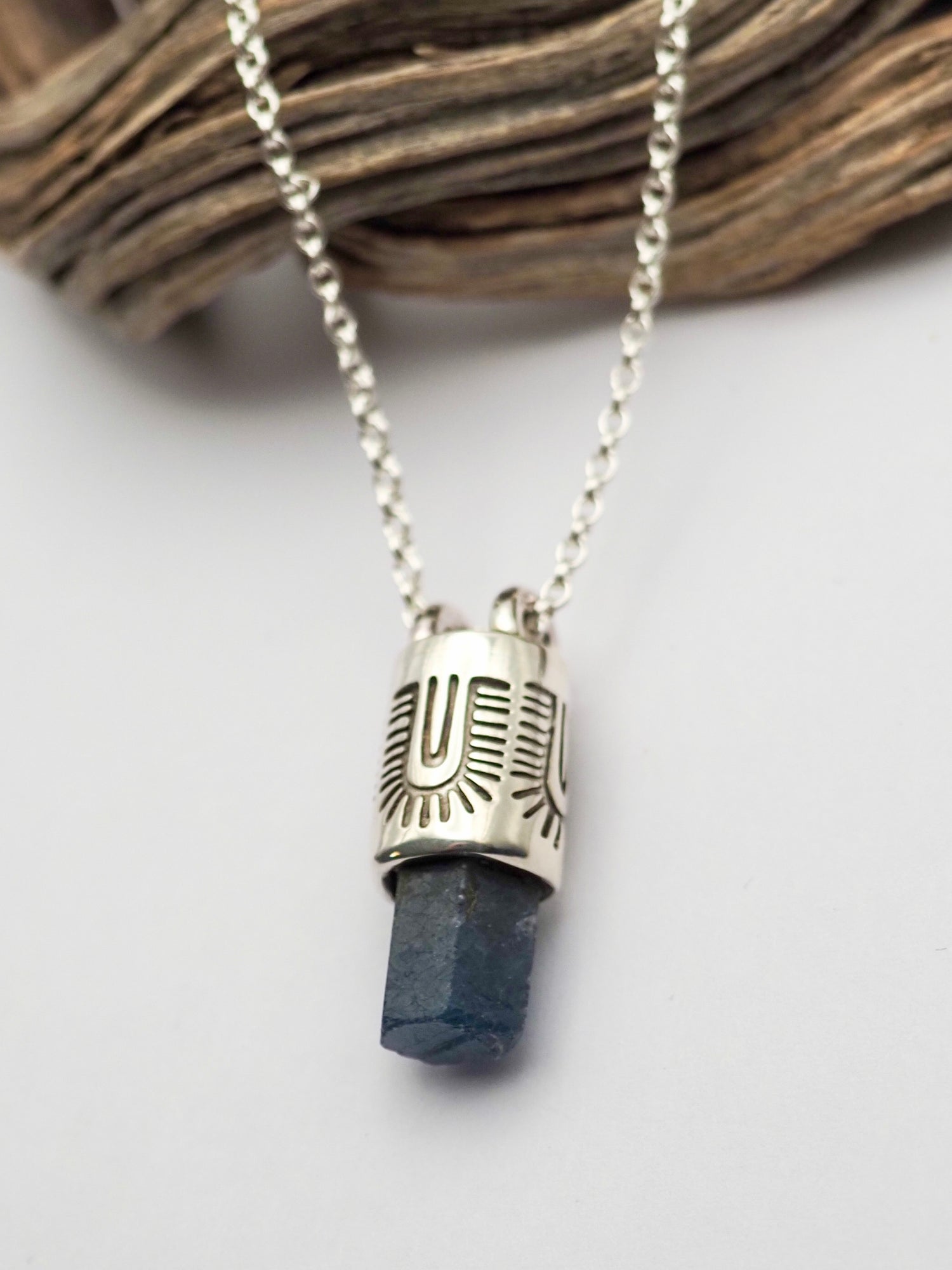 Sapphire Monsoon Talisman Necklace