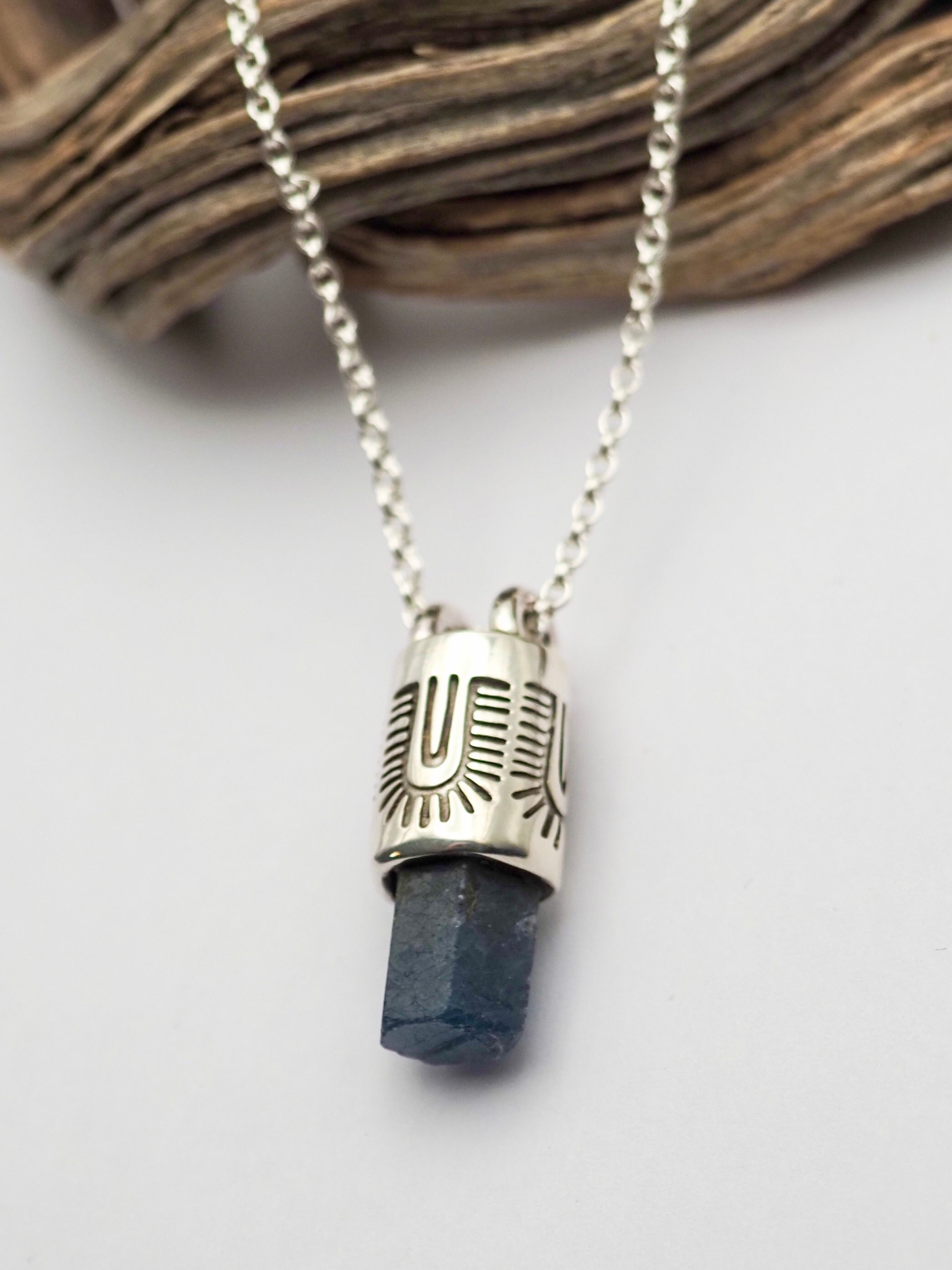 Sapphire Monsoon Talisman Necklace
