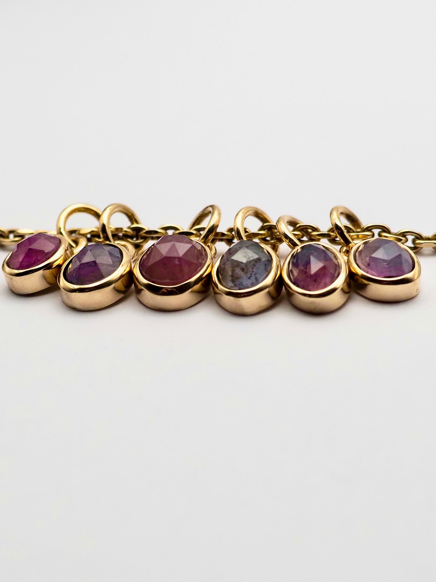 Umba Sapphire 14k Gold Mini Pendants