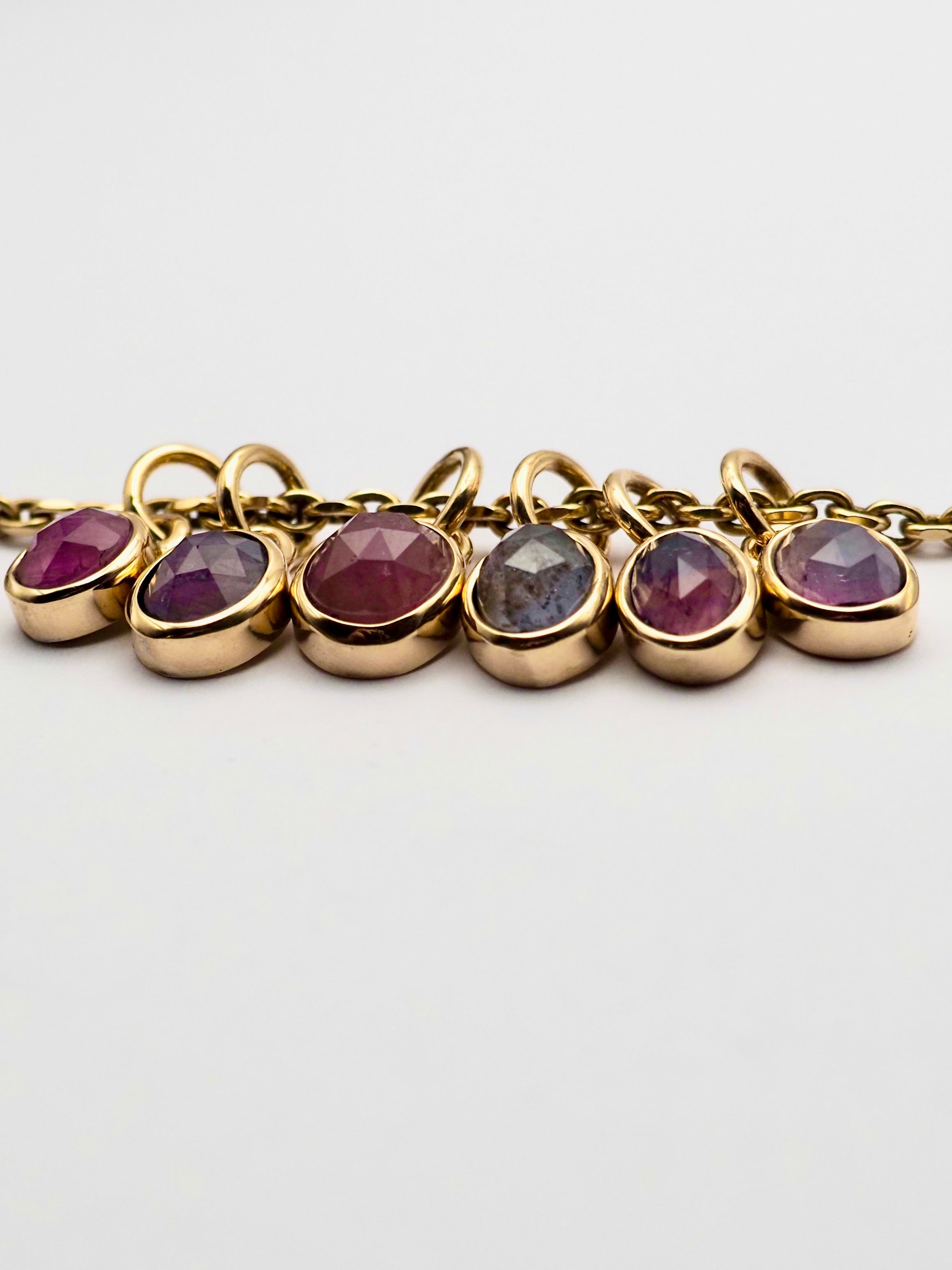 Umba Sapphire 14k Gold Mini Pendants
